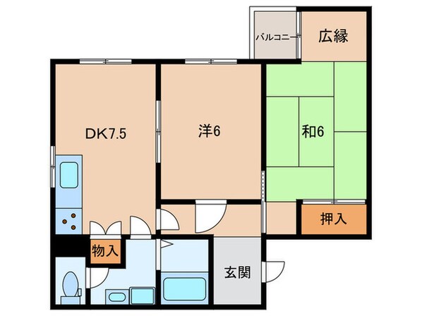 コ－スト須磨浦の物件間取画像